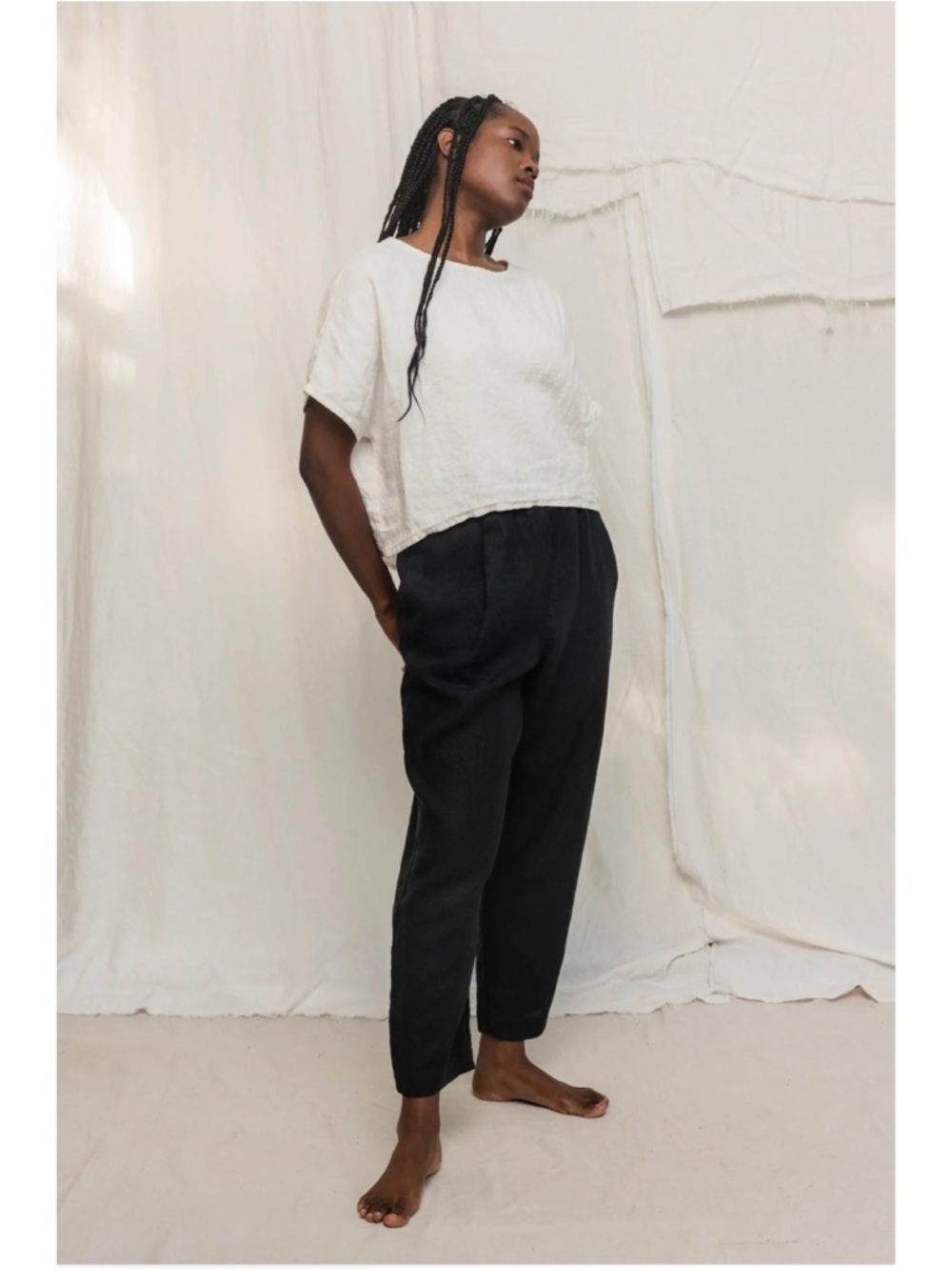 Elizabeth Suzann Andy Trouser in Midweight Linen